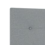 Headboard LED vidaXL capitonné clair avec boutons 80 cm en tissu
