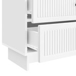 vidaXL Cabinet de chevet Blanc brillant 62 x 34 5 x 47 5 cm