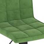 vidaXL Tabourets de bar lot de 2 vert foncé velours