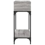vidaXL Table console sonoma gris 100x30 5x75 cm bois d'ingénierie
