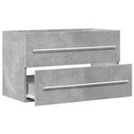 vidaXL Armoire de lavabo gris béton 80x38 5x48 cm bois ingénierie