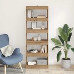 vidaXL Bibliothèque chêne artisanal 60 x 30 x 166 cm Bois d'ingénierie