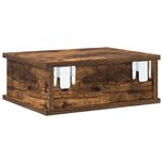 vidaXL Table de chevet 2 Pièces Chêne fumé 40 x 31 x 15 cm