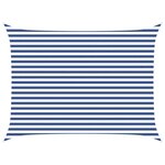 vidaXL Voile d'ombre Bleu et Blanc 4 × 3 m 100   polyester Oxford