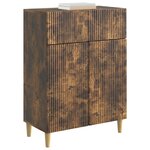 vidaXL Buffet Chêne fumé 66 x 34 5 x 90 cm Bois d'ingénierie