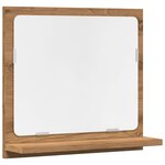 VidaXL Armoire à miroir de salle de bain chêne artisanal 40x11x37 cm