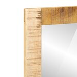 vidaXL Table de Maquillage 100x40x75/120 cm Bois Massif Mangue Rugueux