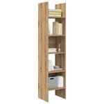 vidaXL Bibliothèque Chêne artisanal 40 x 35 x 180 cm Bois d'ingénierie