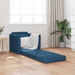 vidaXL Canapé-Lit 60cm Bleu tissu