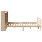 vidaXL Lit bibliothèque sans matelas 140x200 cm bois massif de pin