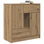 vidaXL Buffet avec tiroirs et portes chêne artisanal 70 5x34x74 5 cm