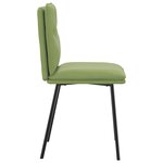 vidaXL Chaises à manger lot de 4 vert clair velours