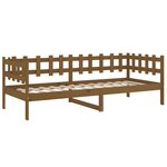 vidaXL Lit de jour sans matelas marron miel 80x200 cm bois pin massif