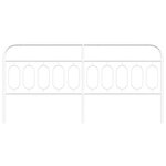 vidaXL Tête de lit métal blanc 200 cm