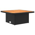 vidaXL Canapé de jardin avec accoudoirs et table relevable 2 Pièce