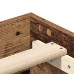 vidaXL Cadre de lit sans matelas vieux bois 75x190 cm bois ingénierie