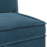 vidaXL Sofa avec rangement Bleu Velours