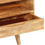 vidaXL Meuble TV 110x30x41 cm bois massif de manguier