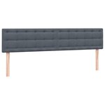 vidaXL Sommier à lattes de lit et matelas gris foncé 180x220cm velours