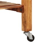 vidaXL Chariot de cuisine 55x55x89 cm bois massif d'acacia