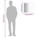 vidaXL Miroir Blanc 50x50 cm