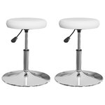 vidaXL Chaises à manger lot de 2 blanc similicuir