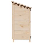 vidaXL Abri de jardin avec toit Naturel 59 5 x 56 x 113 5 cm