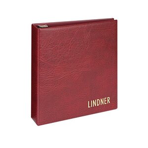 Reliure luxe Uniplate Lindner bordeaux.