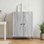 vidaXL Buffet Sonoma gris 66 x 34 5 x 90 cm Bois d'ingénierie