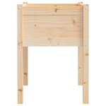 vidaXL Jardinières d'extérieur 2 Pièces 50x50x70 cm bois de pin massif