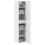 vidaXL Cabinet de Salle de Bain Mural Blanc 33 x 34 5 x 160 cm