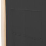 vidaXL Cloison de séparation 3 panneaux Gris 120x170x4 cm Tissu
