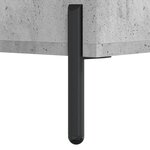 vidaXL Meuble TV Gris béton 80x36x50 cm Bois d'ingénierie