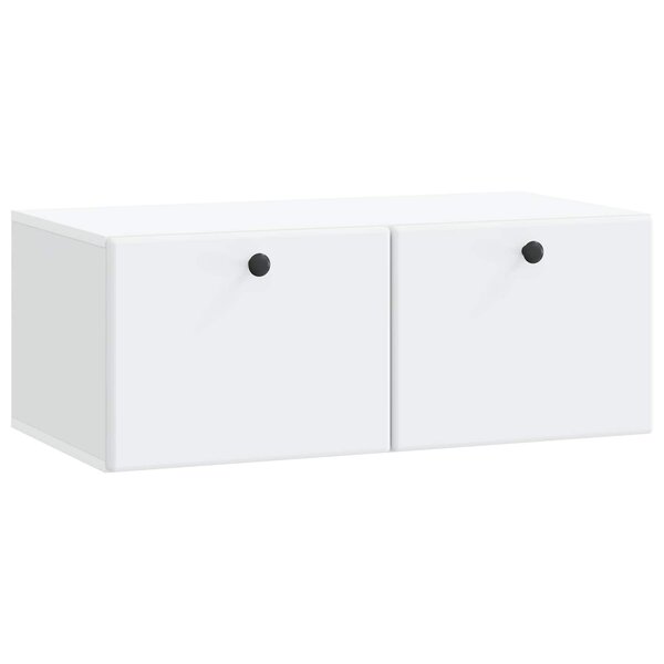 vidaXL Meuble TV mural 78 5 x 41 x 30 cm Blanc Bois d'ingénierie