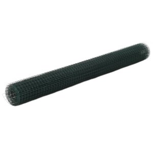 vidaXL Grillage acier avec revêtement en PVC 10x1 5 m vert