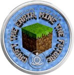 Pièce de monnaie en Argent 2 Dollars g 31.1 (1 oz) Millésime 2025 Craft the Earth Mine the Future FLAT EARTH