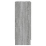 vidaXL Armoire à vitrine Sonoma gris 82 5x30 5x80 cm Bois d'ingénierie