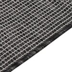 vidaXL Tapis à tissage plat d'extérieur 100x200 cm Gris