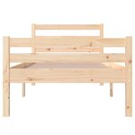 vidaXL Cadre de lit sans matelas bois massif 100x200 cm