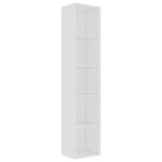 vidaXL Bibliothèque Blanc 40x30x189 cm Bois d’ingénierie
