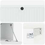 vidaXL Meuble TV mural Blanc 98 x 41 x 30 cm Bois d'ingénierie