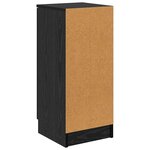 vidaXL Buffet Chêne noir 30 x 30 x 70 cm Bois d'ingénierie