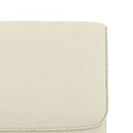 vidaXL Chaise longue Crème 55x64x80 cm Similicuir