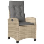 vidaXL Ensemble à manger de jardin et coussins 9 Pièces mélange beige