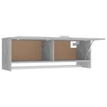 vidaXL Garde-robe gris béton 100x32 5x35 cm bois d'ingénierie
