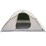 vidaXL Tente de camping à dôme 6 personnes vert imperméable