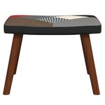 vidaXL Chaise à bascule avec tabouret Patchwork Tissu