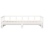 vidaXL Lit de jour sans matelas blanc 90x190 cm bois de pin massif