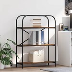 vidaXL Étagère Chêne fumé 80 x 30 x 109 cm Bois d'ingénierie