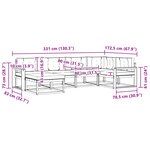 vidaXL Ensemble de canapés d'extérieur 5 pc Blanc et Beige Polyester